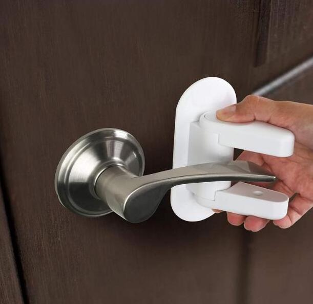 Improved Childproof Door Lever Lock Prevents Toddlers From Opening Doors