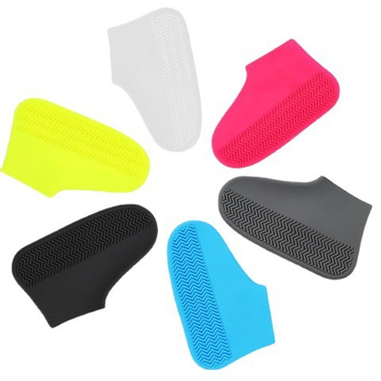 Silicone Rain Shoes Cover Non Woven Men Rubber Waterproof Overshoe Shoe Cover Rain Boots