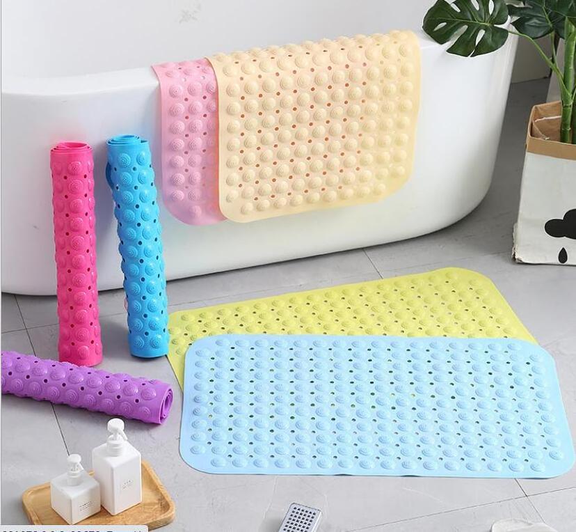 New Product Non Slip Anti Bacterial Massage Silicone Bathtub Bathroom Mat Bath Shower Mat for Tub Bathroom