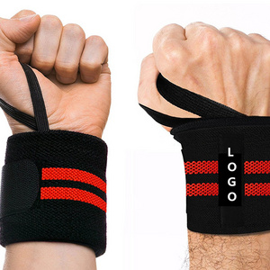 Custom Sports Elastic Stretchy Weight Lifting Wrist Support Wrap Band Weightlifting Gym Strap/ Wrist wraps