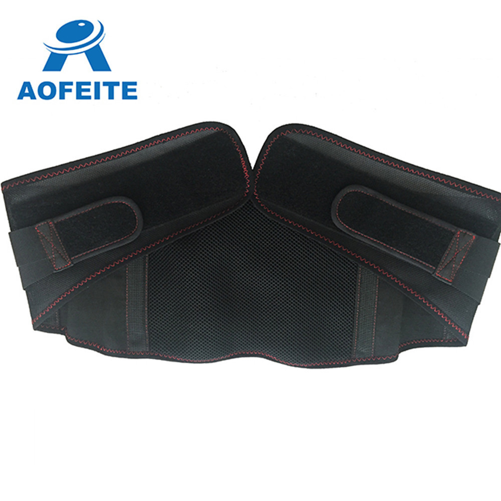 Aofeite adjustable medical grade orthopedic double pull lumbar back brace support