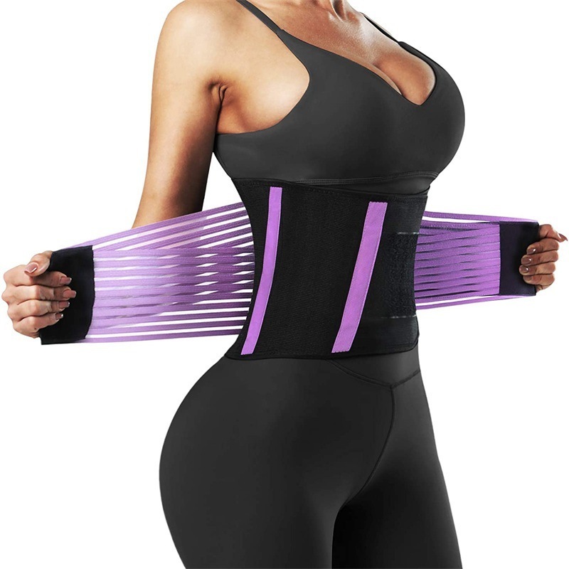 Wholesale custom Women Men Sweat Bands Body shaper Slimming Back Support Waist Trimmer Trainer Belt