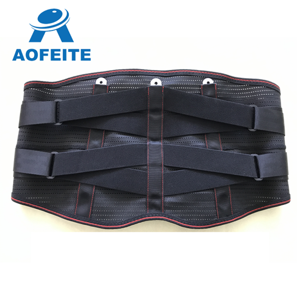 Aofeite adjustable medical grade orthopedic double pull lumbar back brace support