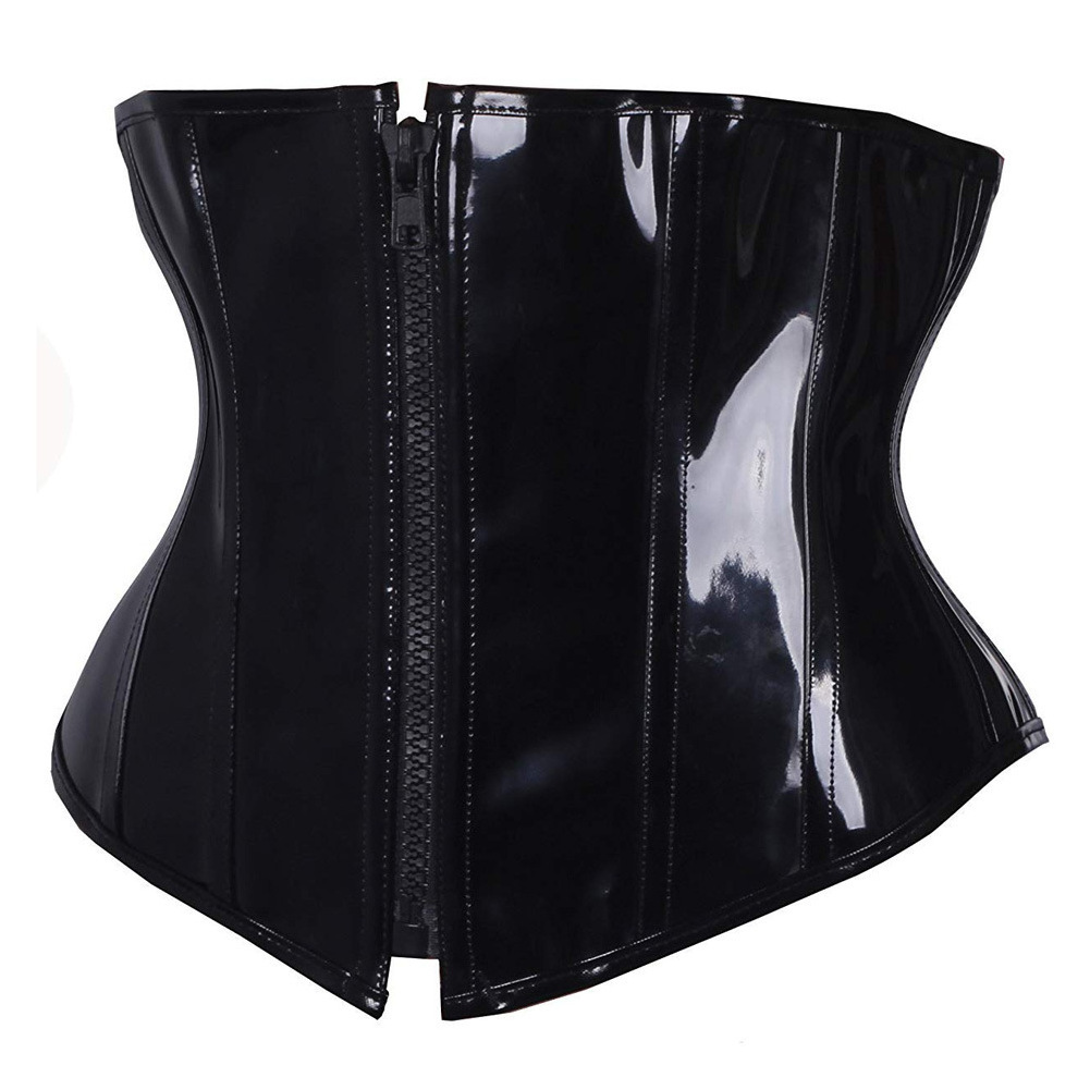 New style Glossy PU Leather Sexy Wear Out Butt Lifter Lace Up Body Shaper Waist Wrap Belt