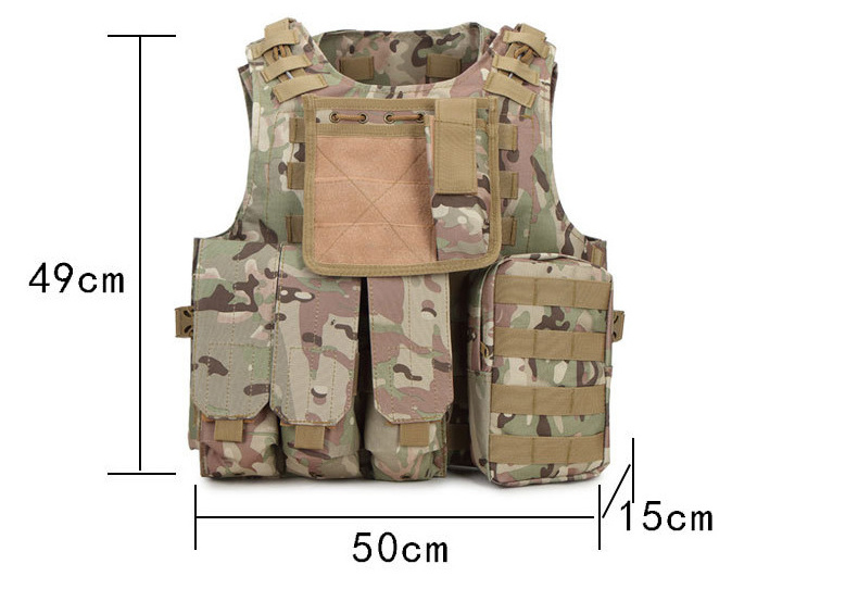 Tactico Tactisch Multifunctional Tactical Gear Equipment Supplies Black Security 6094 Tactical Vest