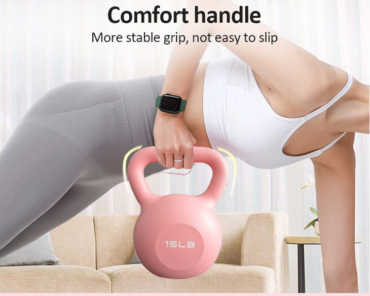 Wholesale powder coated colored coded yoga kettle bell weights competition cement kettlebell set