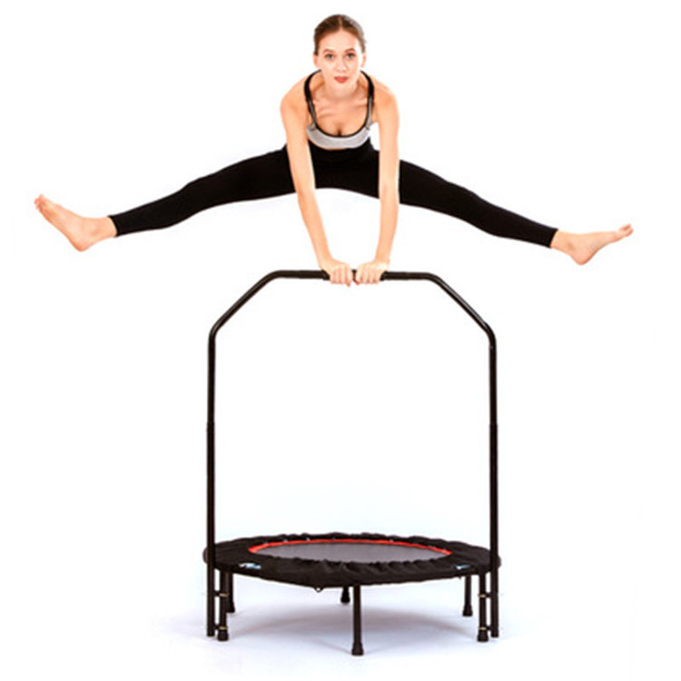 Wholesale Unisex 40/48in Round Foldable Adjustable Handrail Trampoline Spring