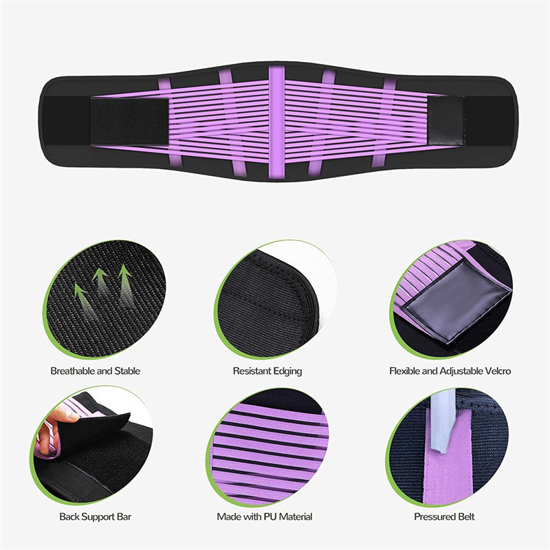 Wholesale custom Women Men Sweat Bands Body shaper Slimming Back Support Waist Trimmer Trainer Belt