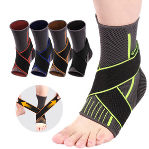 Custom logo popular compression comfortable good nylon breathable football ankle support