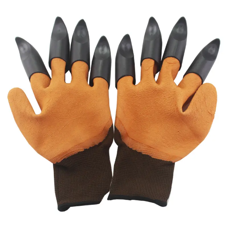 Finger fork with claw anti slip dirt resistant wear-resistant labor planting and gardening gloves