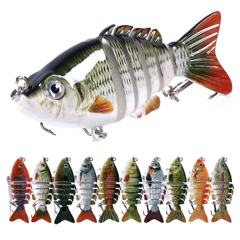 OEM Multi Jointed Vivid Spinner Freshwater Trout bass Salmon Fishing Lures Artificial Bait