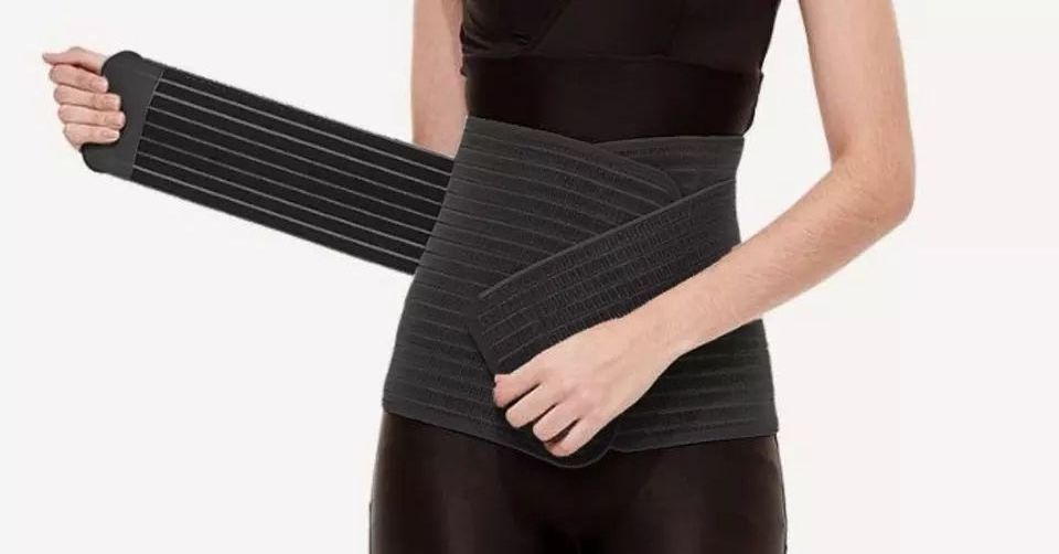 Women Belly wrap Band Binder bamboo postnatal support belt 2 in 1 section Postpartum Girdles Belt