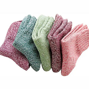 custom compression woman men unisex thick heating thermal warm wool winter fuzzy socks for winter men women