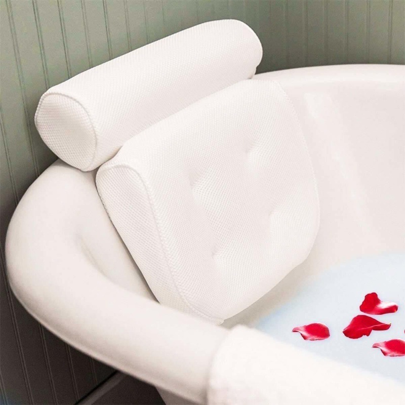 Factory Direct Sales Multiple Designs SPA Pillow Luxury Bathtub Pillow with Back and Headrest Cushion