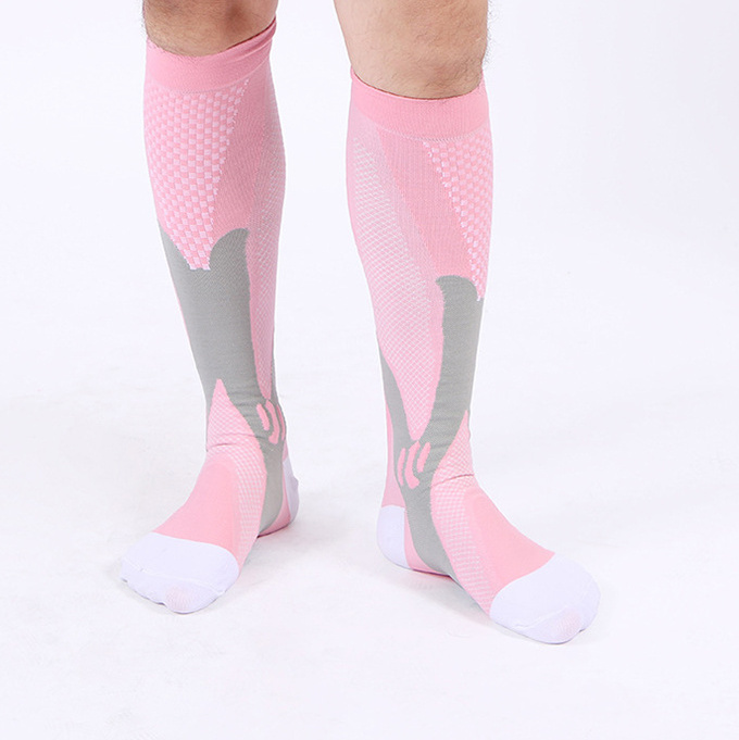 Breathable Pink Orange White Blue Black Sport Cushion Team Knee High Socks For Youth Boys & Girls Soccer Sock