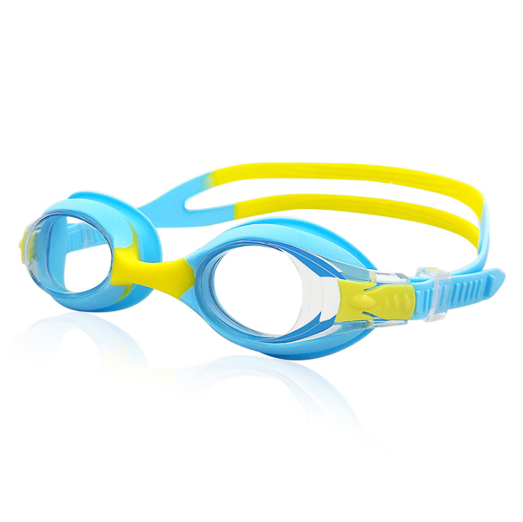 Custom logo printing swimming racing anti-fog UV-protection children swimming goggles