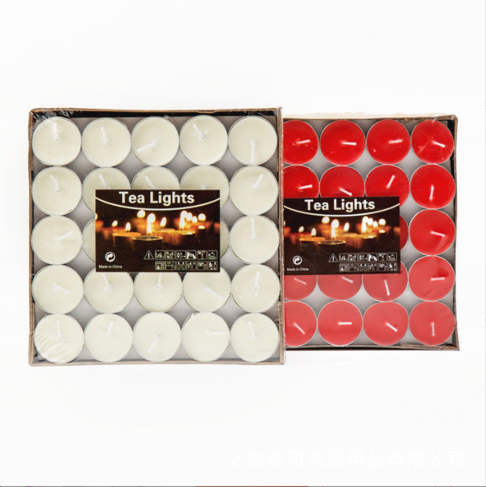 Tea Light Candles scented with 1.5 Hour Extended Burn Time 50 Pack Colorful For Party Holiday