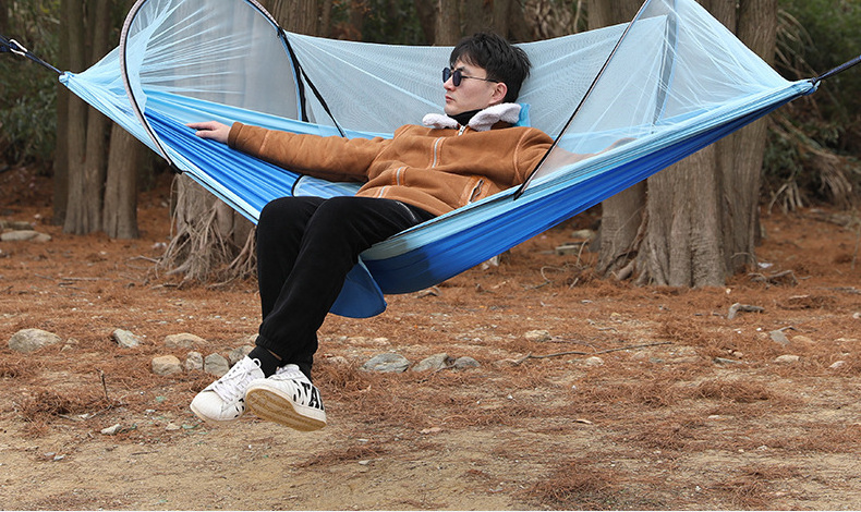 Professional design with Mosquito Net Automatic Quick Opening hammock