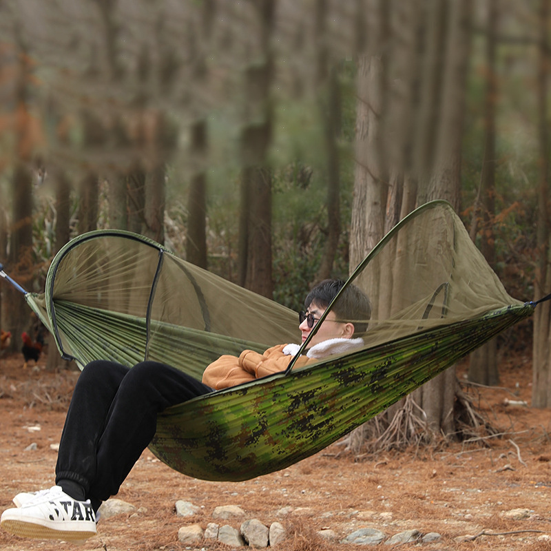 Professional design with Mosquito Net Automatic Quick Opening hammock