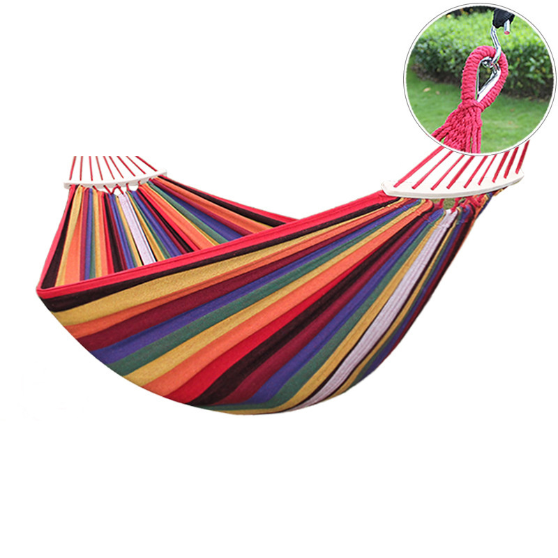 Wholesale swing double outdoor swing thickened Folding canvas hammock