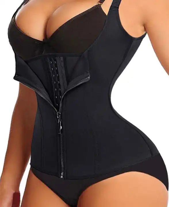 Women Slimming High Waist Lace Tummy Control Zippered Shapewear Body Slimming Shaper