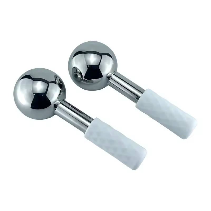 Stainless Steel Durable Cryo Ice Globes for Facial massage Puffiness, Wrinkles, Dark Circles, Headaches