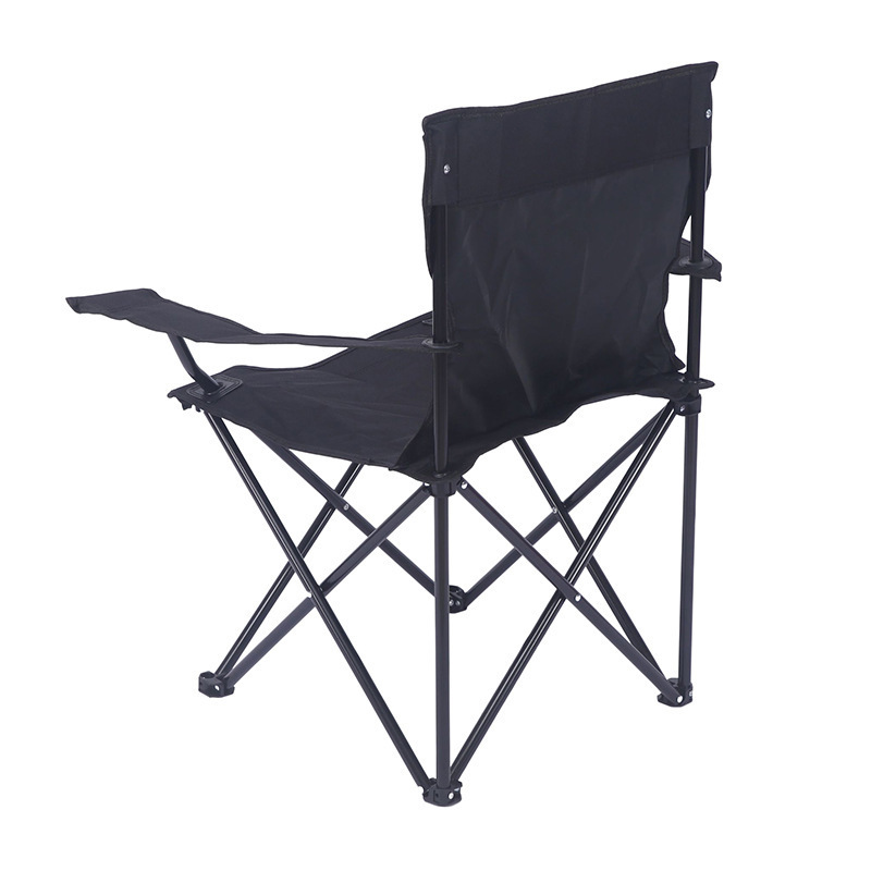 Outdoor Camping Folding Chair 300lb Capacity Heavy Duty Big Tall Quad Seat with Cup Holder,