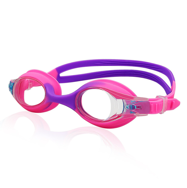 Custom logo printing swimming racing anti-fog UV-protection children swimming goggles