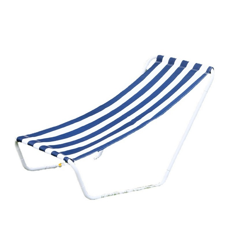 Hot Selling Outside Portable Folding Oxford Cloth Beach Lounge Chair Stripes Backpack Beach Chair