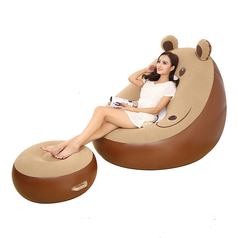 Indoor Lazy Silla Inflables Outdoor Air Pump Lounge Sofa Bed Inflatable Movie Chair Couch Sofa Adult Relax Inflatable Sofa