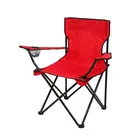 Outdoor Camping Folding Chair 300lb Capacity Heavy Duty Big Tall Quad Seat with Cup Holder,