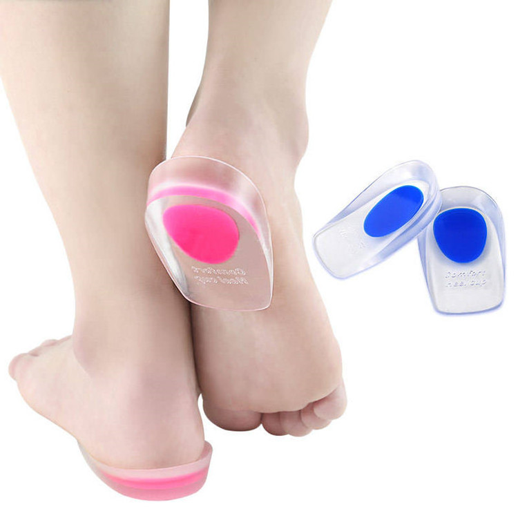 Silicone Gel Heel Protector Comfortable Heel Cups Plantar Fasciitis Inserts Pads for Both Men and Women Personal Foot Care