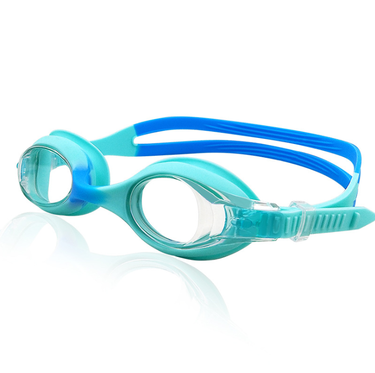 Custom logo printing swimming racing anti-fog UV-protection children swimming goggles