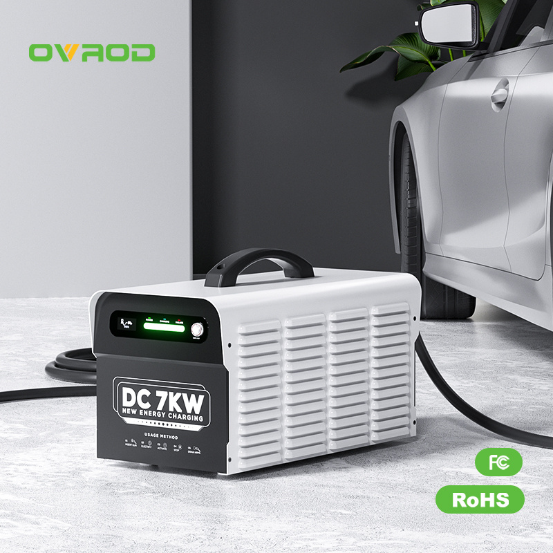 Ovrod 240v  Fast Electric Car Ev Charger Charging Station 7KW Portable DC Charger for Electric Car Gbt