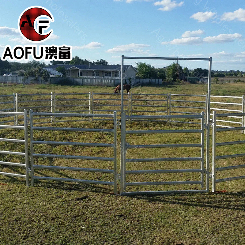 Horse/Sheep/Cattle fence panel/Livestock Farm /stockyard corral panel yard gate Galvanized steel board farm fencing