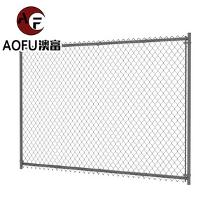 6 gauge black color 4 foot epoxy coated galvanized chain link retractable fencing gate with post chain link fence for sheep