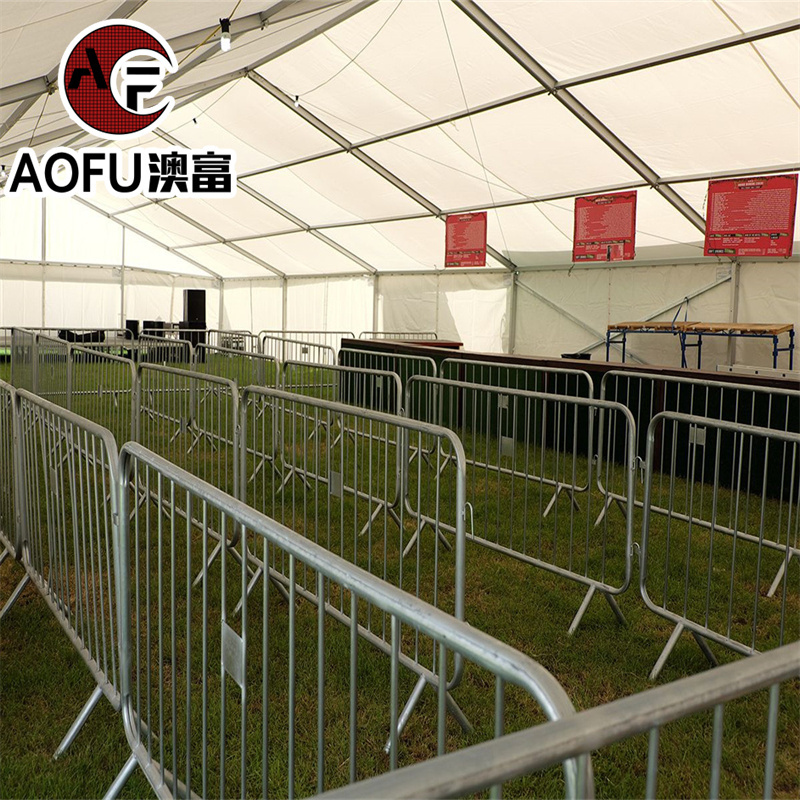 Heavy duty galvanized concert barricade crowd control barrier fence for event Fence outside concert crowd control barrier