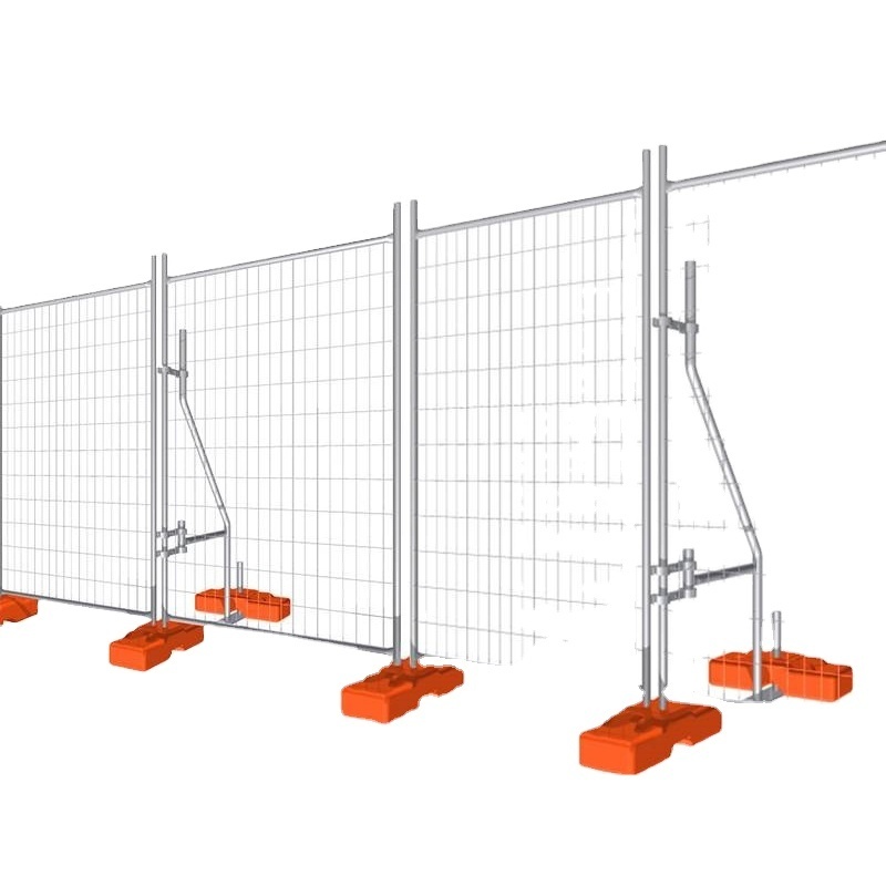 High Standard Hot Dipped Galvanized Removable Temporary Fence Security For Construction Site Australia Temporary Fencing Panels