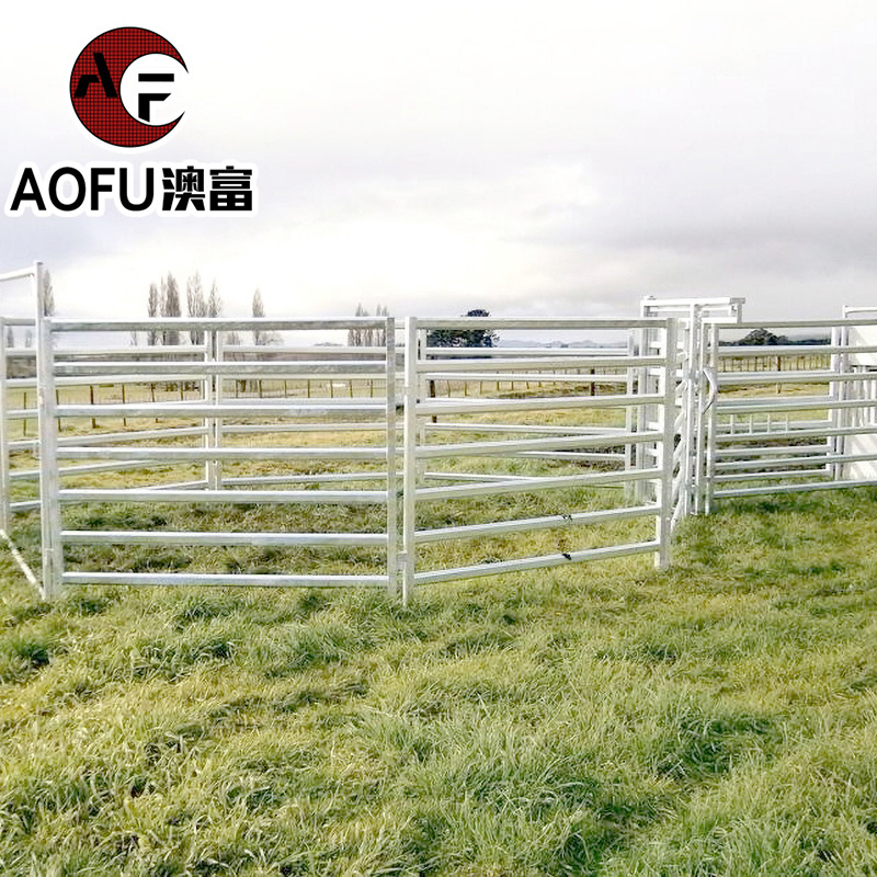 Cheap Electric Metal Corral Plastic Vinyl PVC Horse Fence 10ft by 6ft Yard Livestock Panel For Farm Horse Cattle Gate