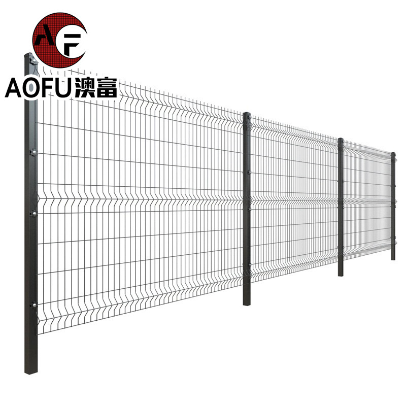 concrete molds  welded fence panels gray color wire mesh fence gate  standard prism 3d bending curved welded fencing