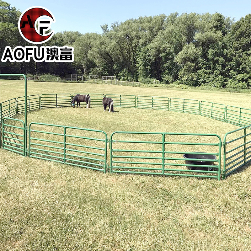 Cheap Electric Metal Corral Plastic Vinyl PVC Horse Fence 10ft by 6ft Yard Livestock Panel For Farm Horse Cattle Gate