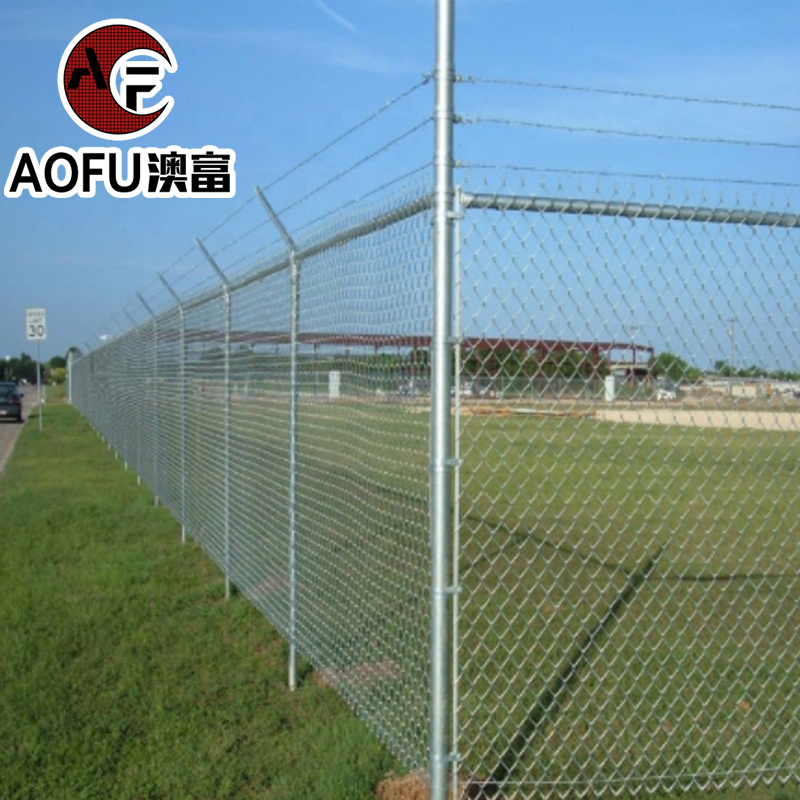 6 gauge black color 4 foot epoxy coated galvanized chain link retractable fencing gate with post chain link fence for sheep