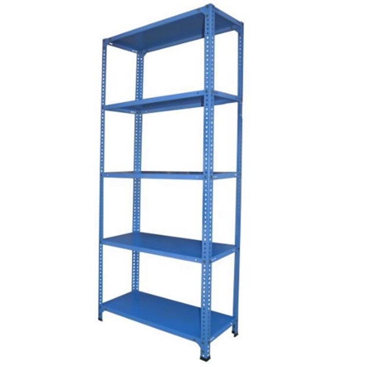 Rivet light duty rack assembled by slotted angle and shelf