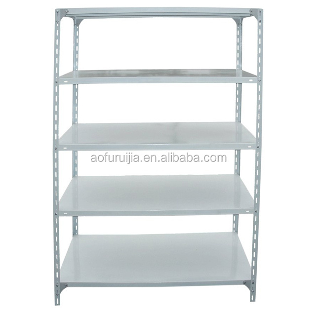 5 tiers metal slotted angle rack with bolts&nuts