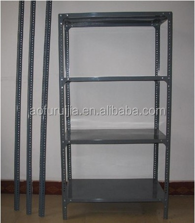 5 tiers metal slotted angle rack with bolts&nuts