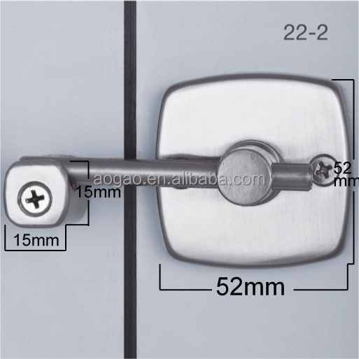 AOGAO waterproof hpl bathroom partition/toilet partition door lock