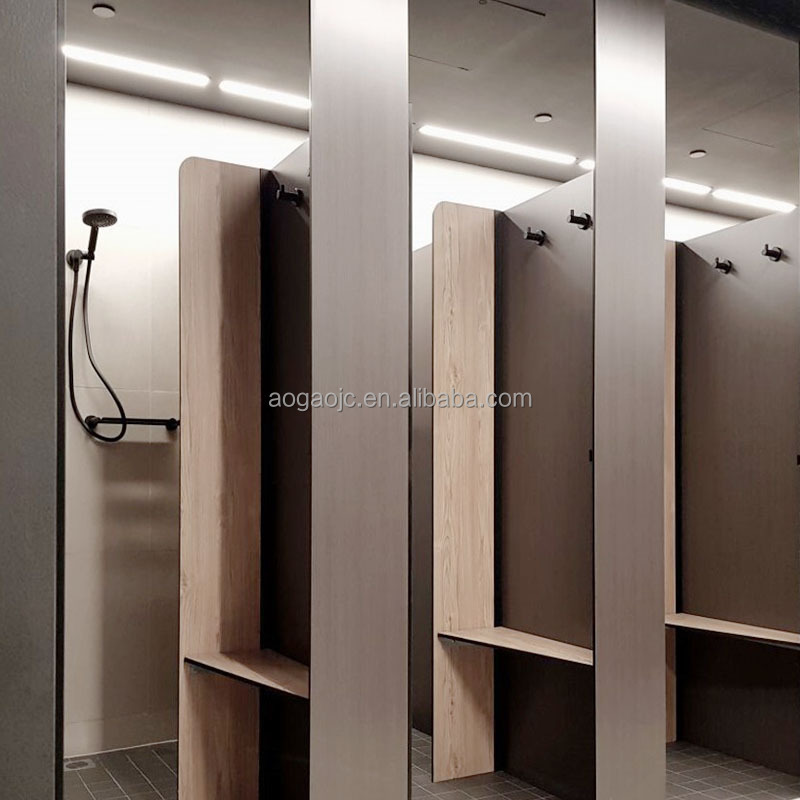 Waterproof Compact Laminate Toilet Partition For Gym Change Room