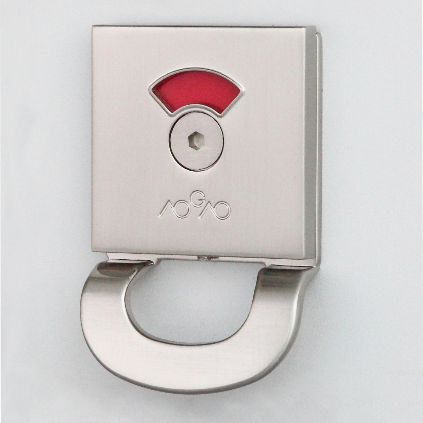 AOGAO Stainless Steel Indicator Door Lock Compact Laminate Toilet Cubicle Handle