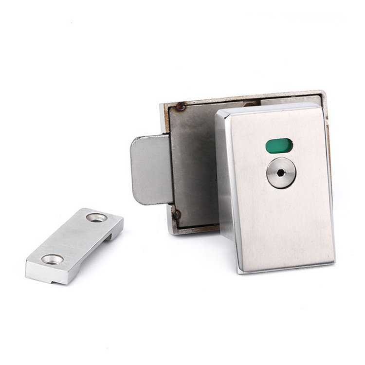 AOGAO Casting Stainless Steel Bathroom Indicator Door Lock Public Toilet Partition Accessories Set