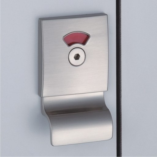 AOGAO Stainless Steel Indicator Door Lock Compact Laminate Toilet Cubicle Handle